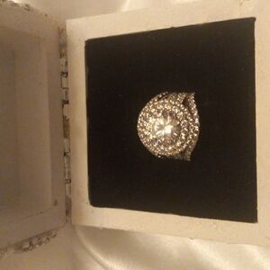 925 silver ring with handmade jewerly box